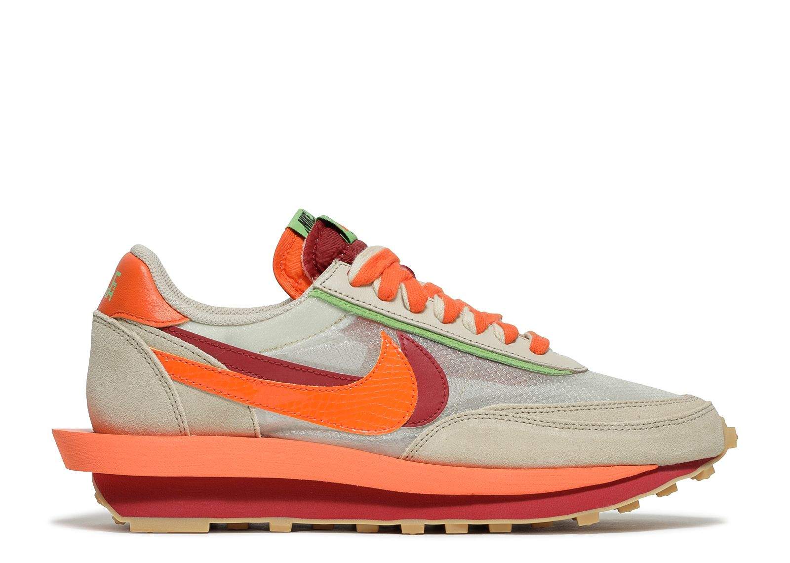 Nike sacai x Clot x LDWaffle ¡®Net Orange Blaze¡¯ Everlasting Sneaker