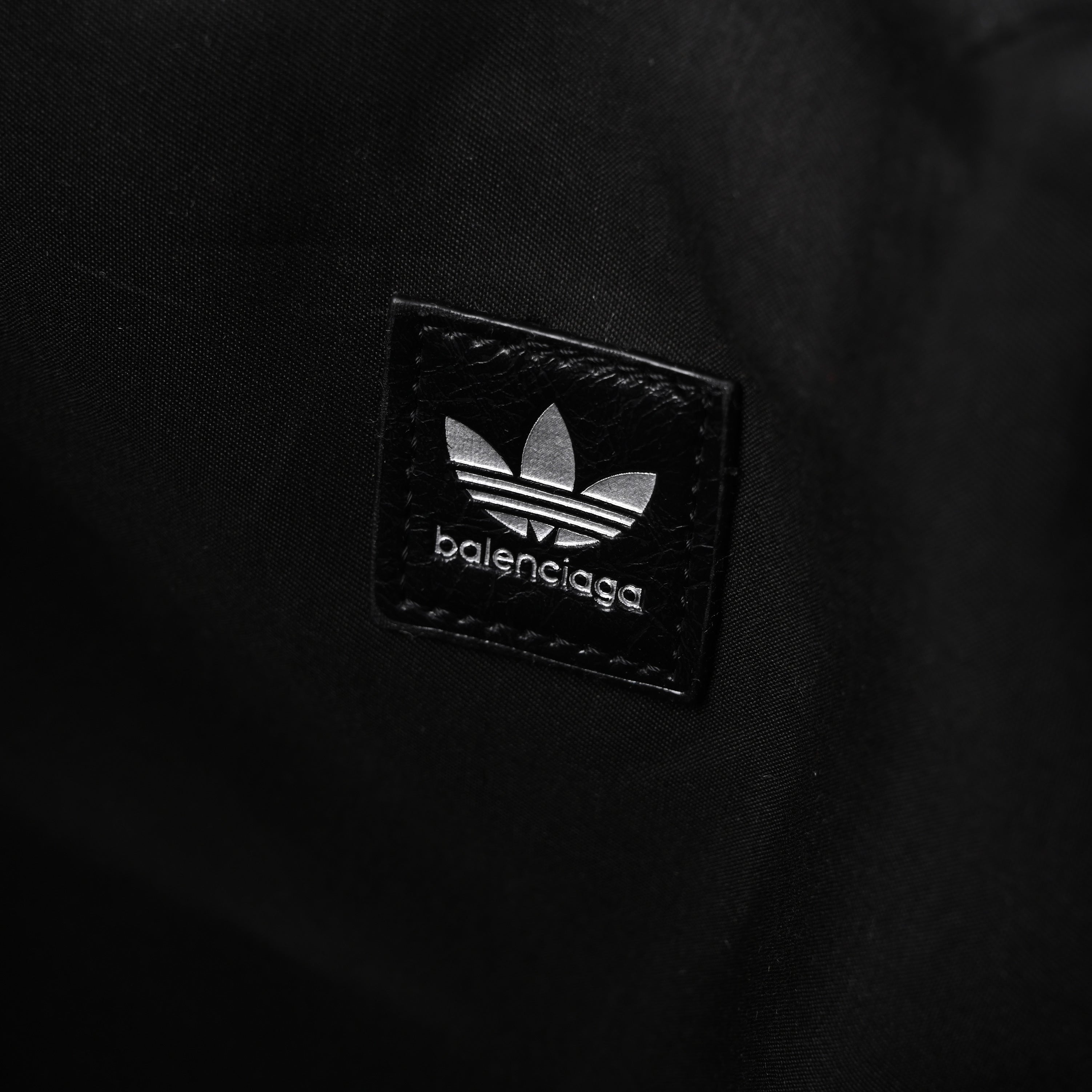 Balenciaga x adidas Large Duffel Travel Bag ¨C Black & Green with Trefoil Logo and Triple Stripes